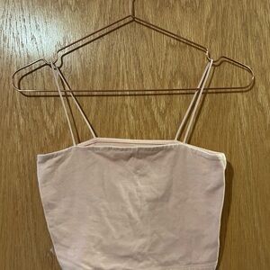 Aeropostale Cream Sleeveless Crop Camisole